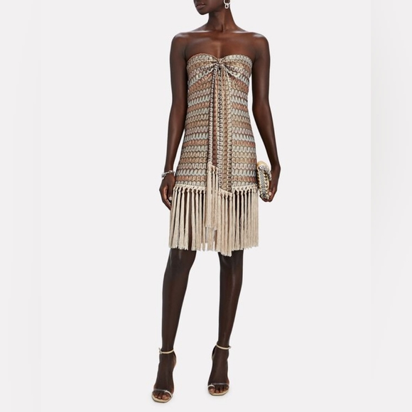 Alexis Dresses & Skirts - Alexis Tavia Fringe-Hem Bandeau Dress